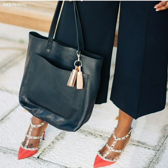 madewell leather medium transport tote